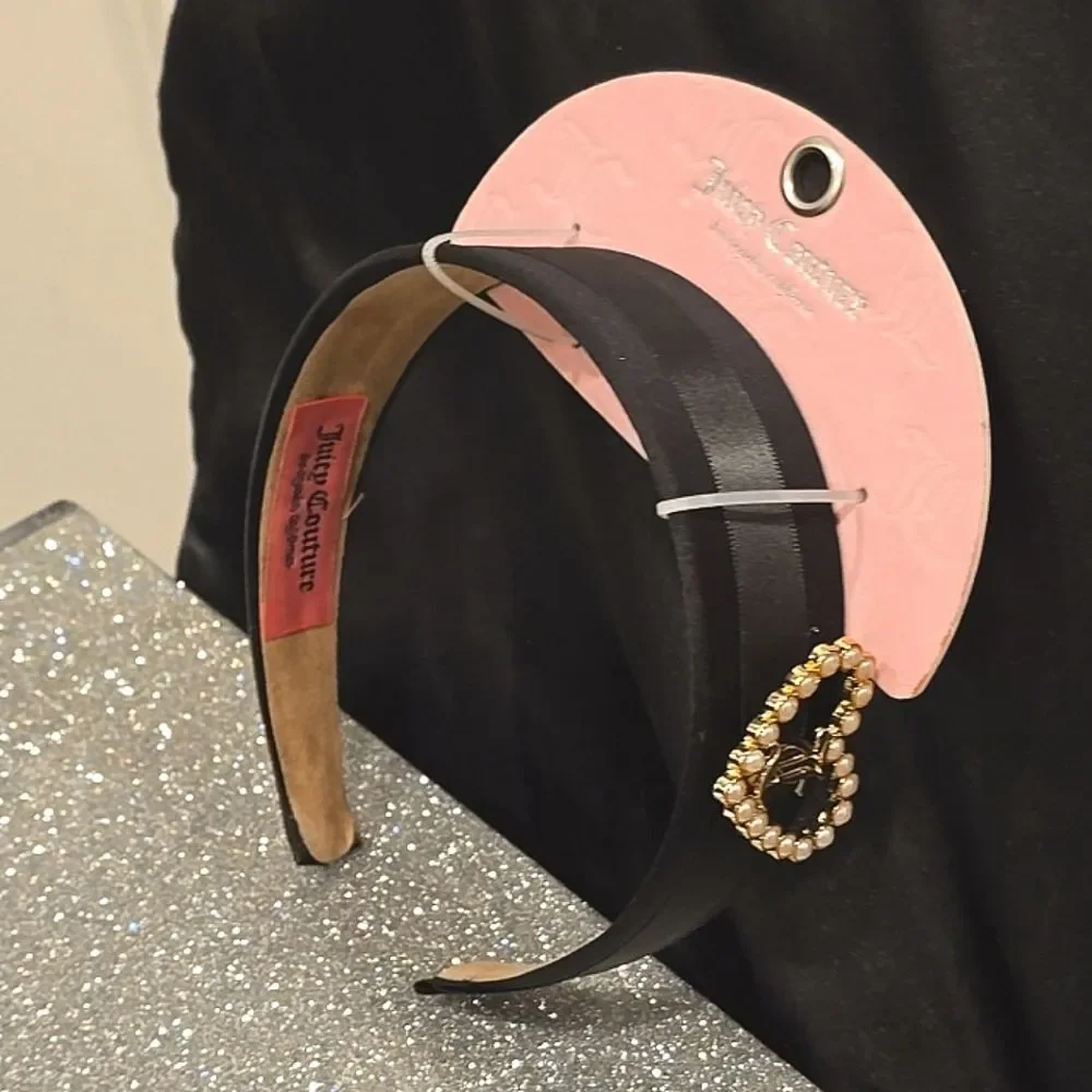Juicy Couture JC Pearl Heart Logo Headband